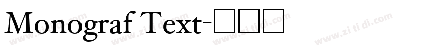 Monograf Text字体转换